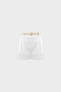 Shorts con risvolto