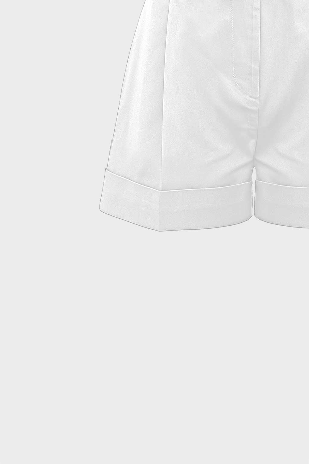 Shorts con risvolto
