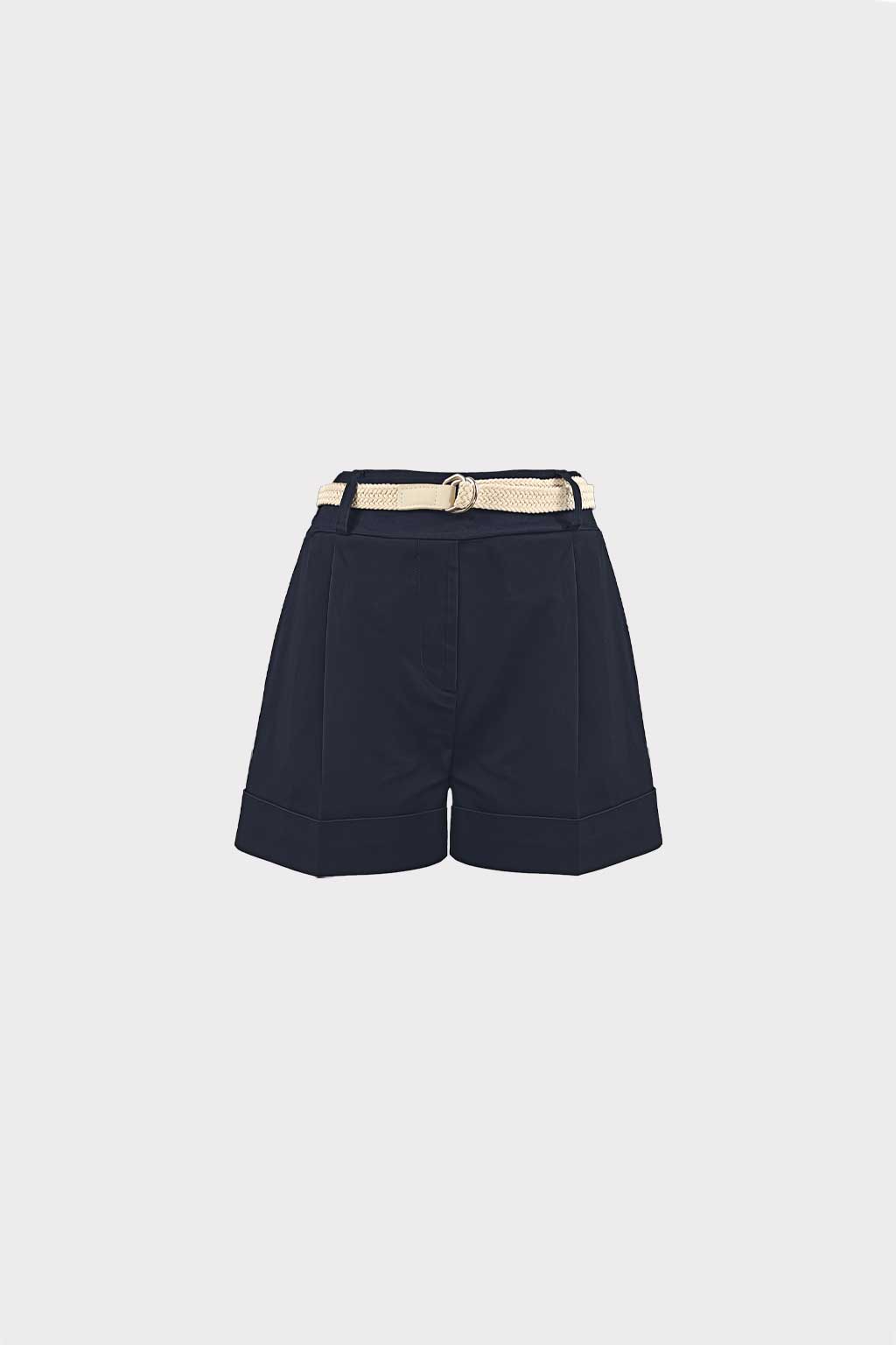 Shorts con risvolto