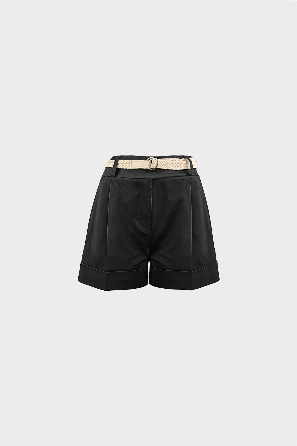 Shorts con risvolto