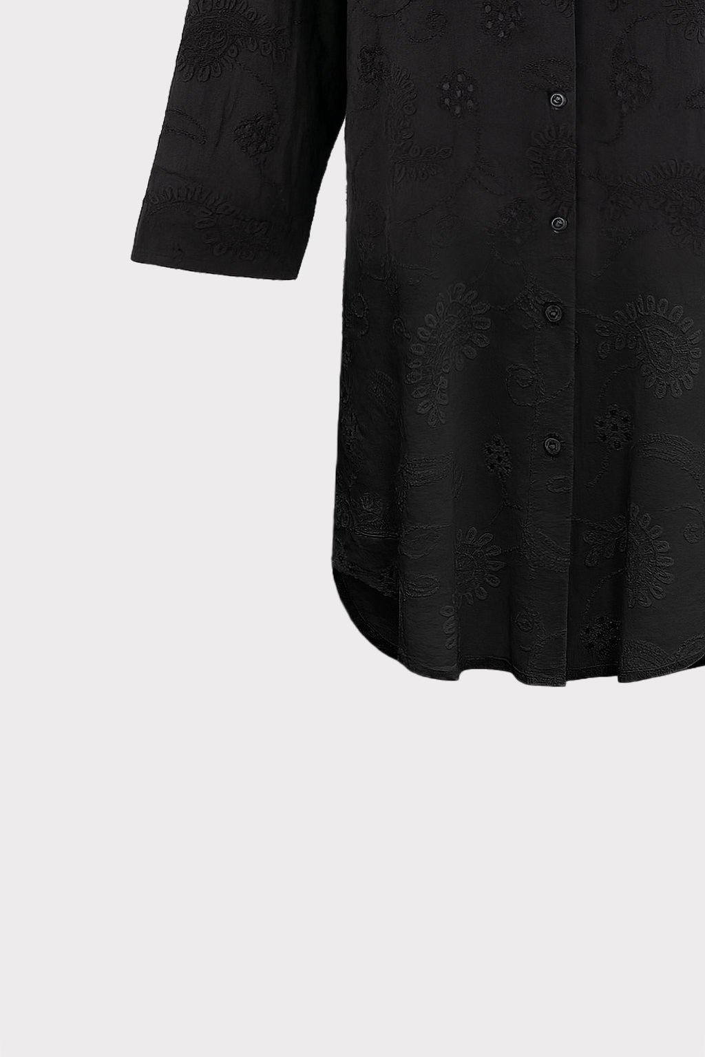 Abito camicia corto in sangallo