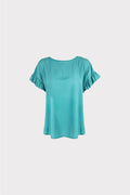 Blusa basic manica ruches
