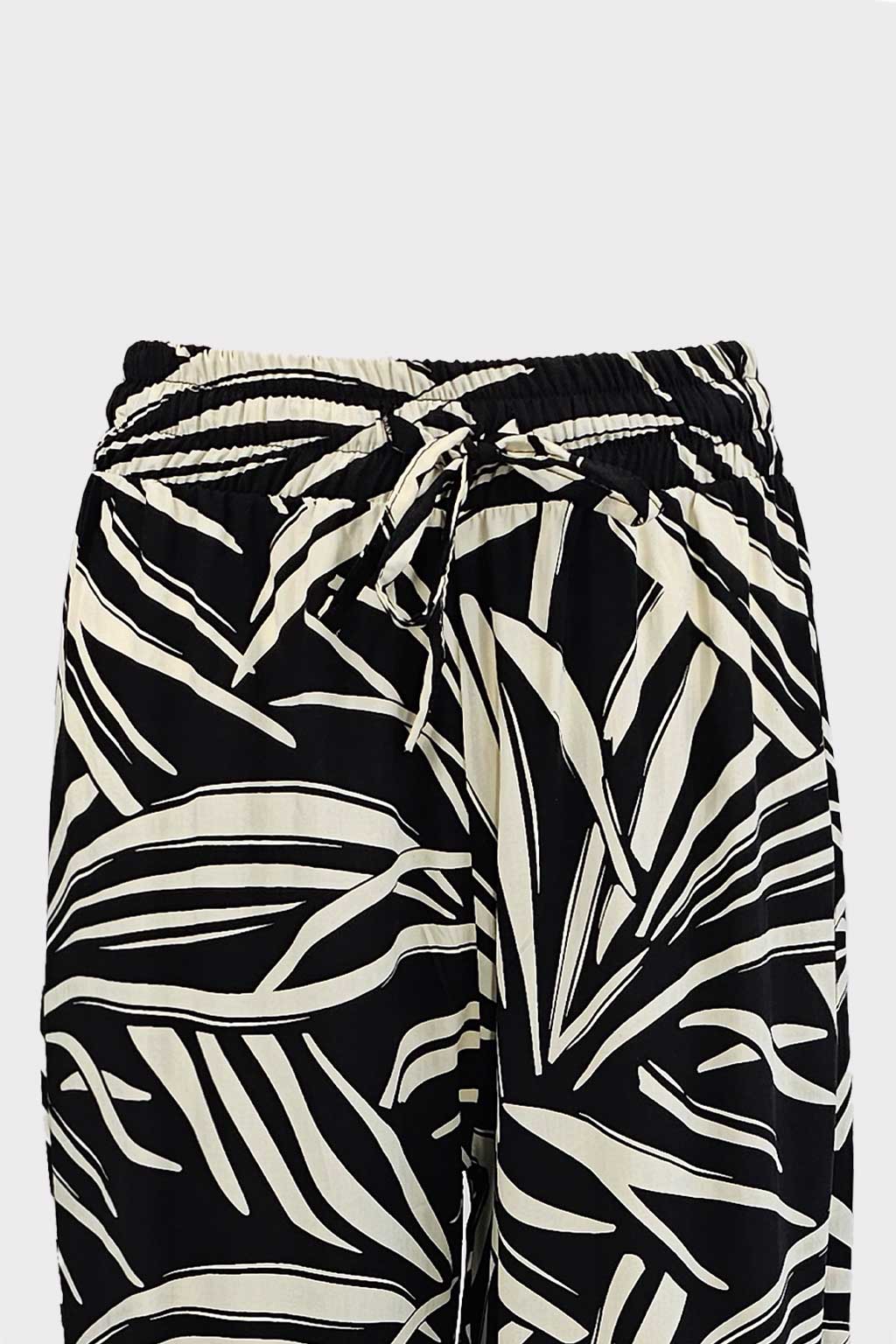 Pantalone stampa foglia astratta