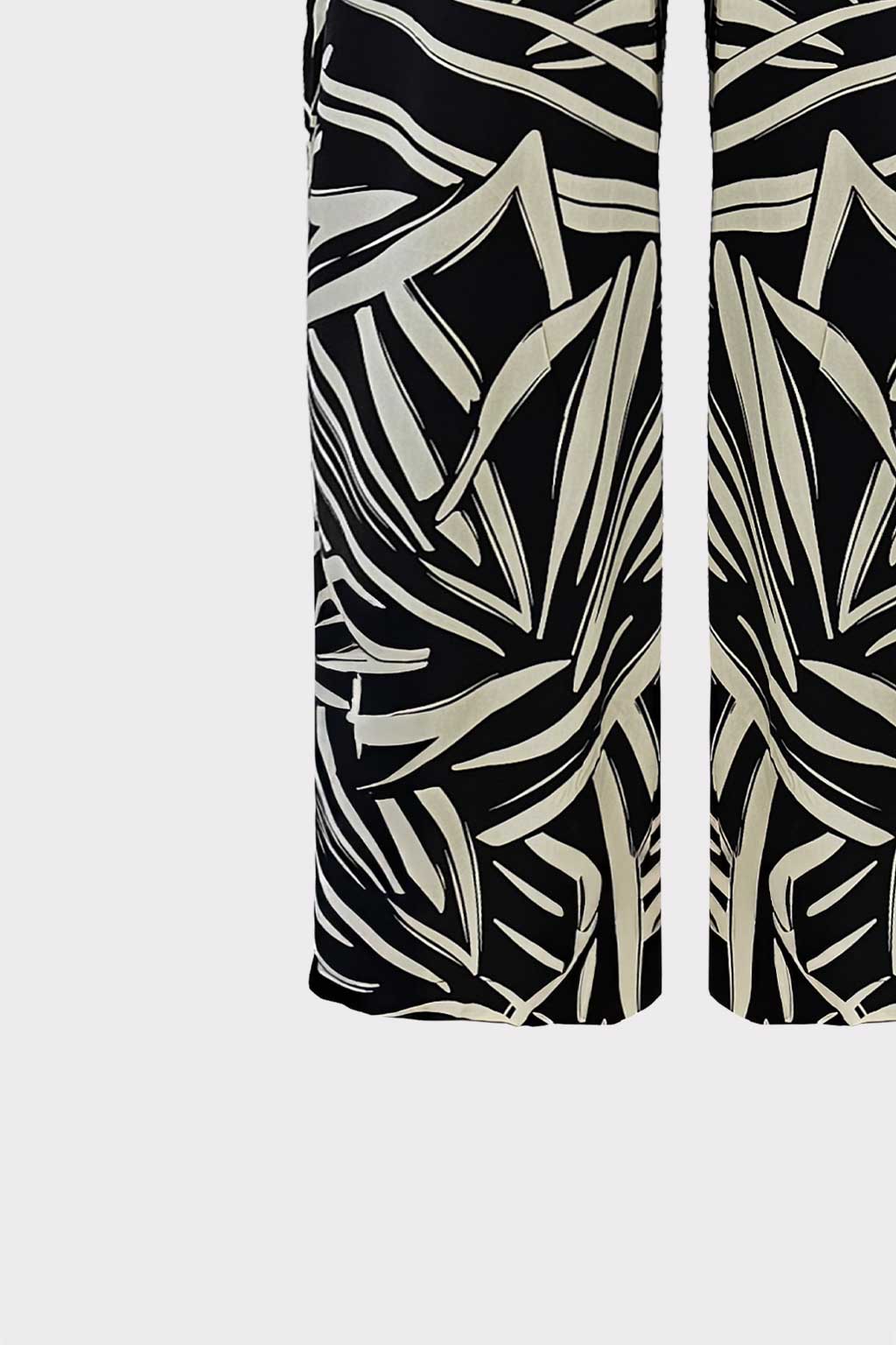 Pantalone stampa foglia astratta