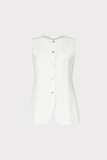 Gilet lungo in lino