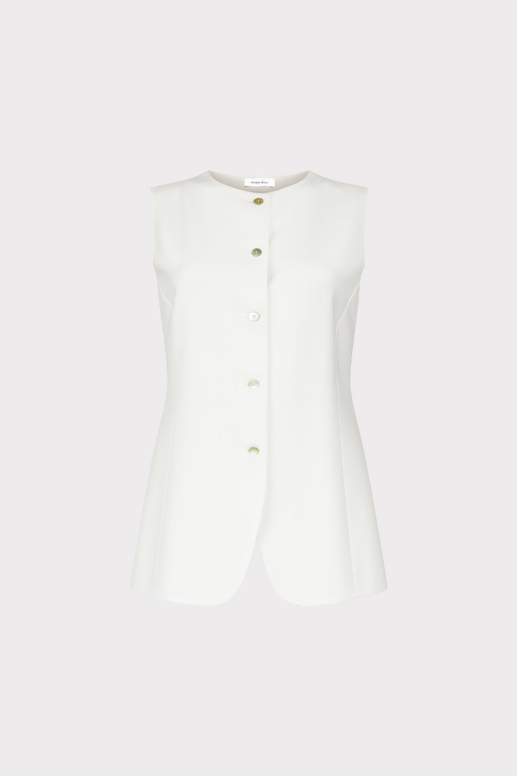 Gilet lungo in lino