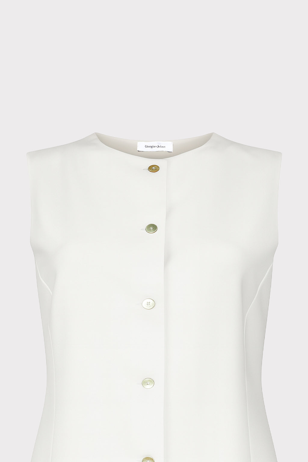Gilet lungo in lino