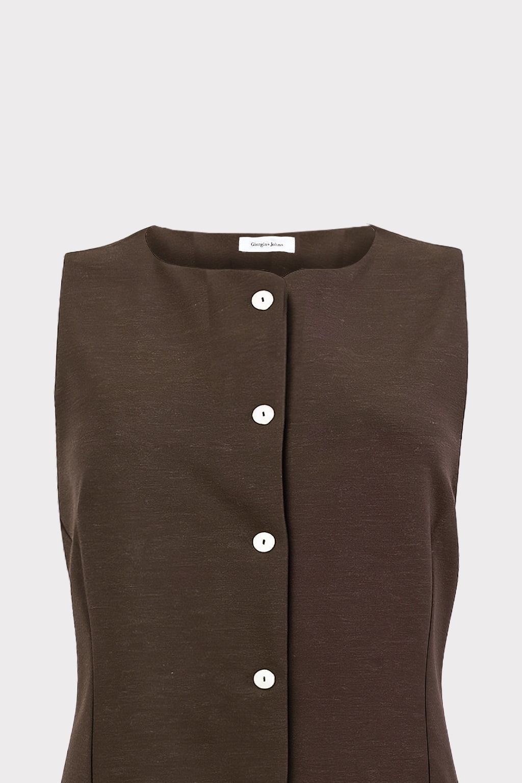 Gilet lungo in lino