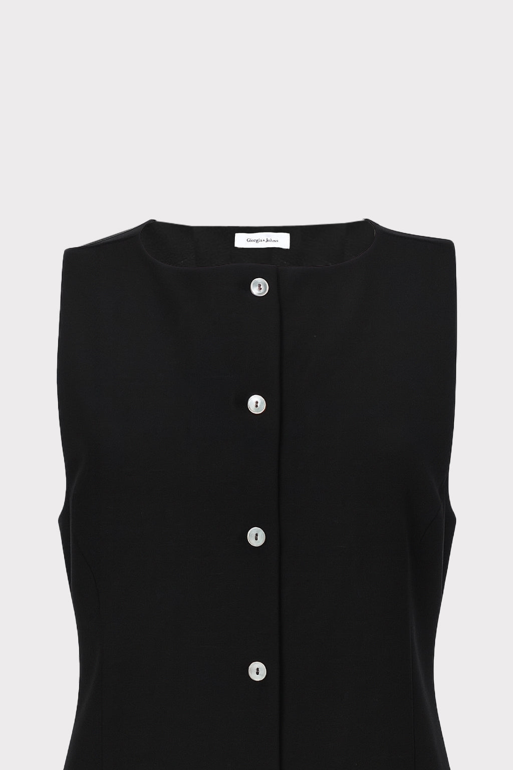 Gilet lungo in lino