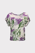 Blusa stampa fiore