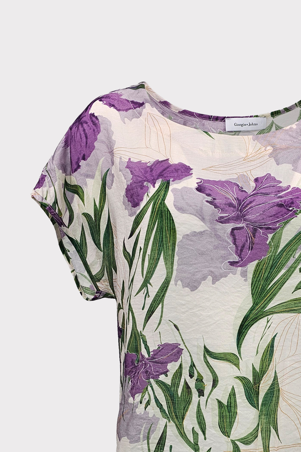 Blusa stampa fiore