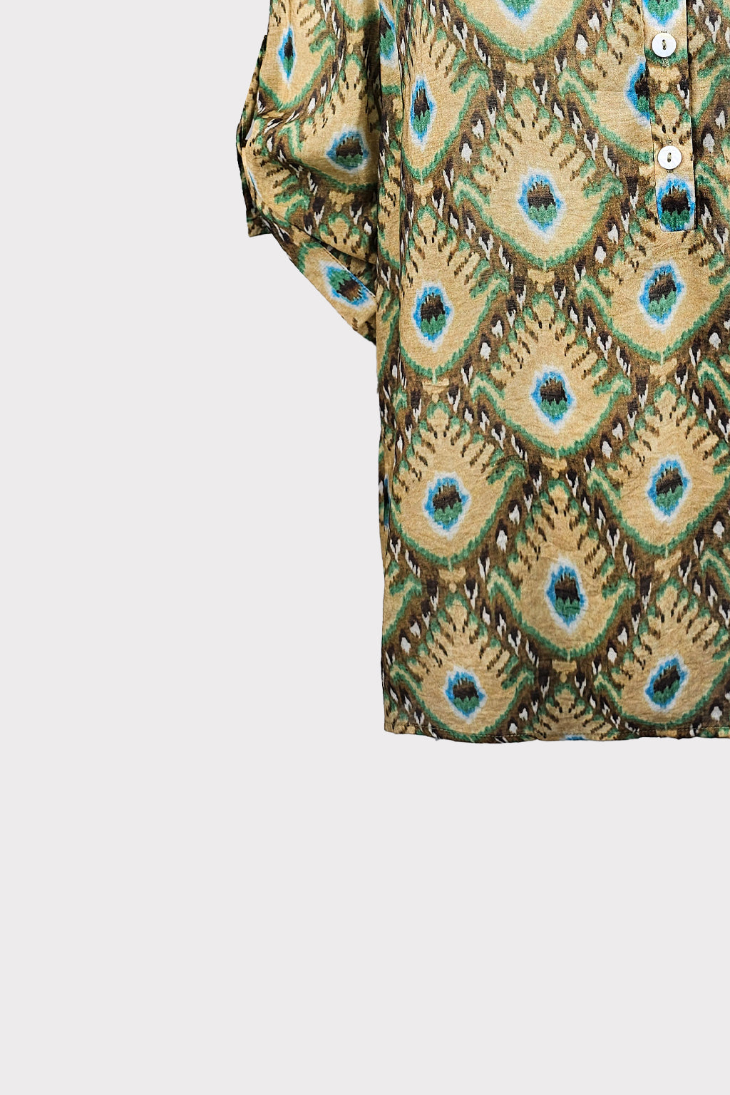 Blusa stampa foglie