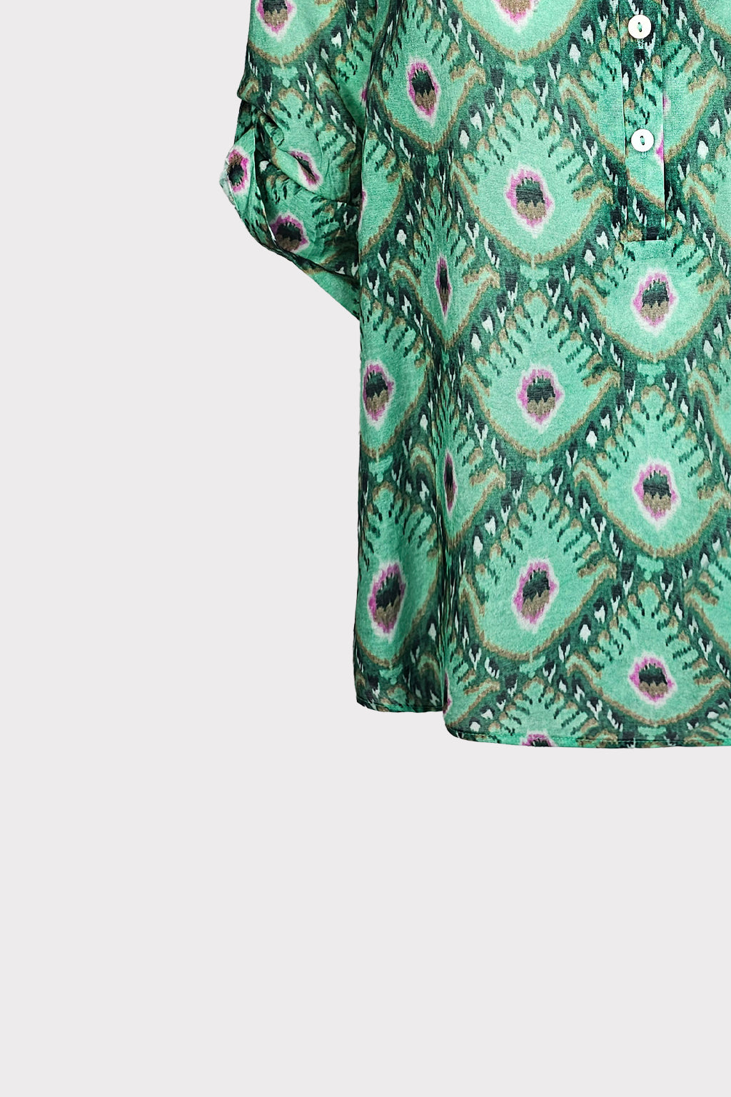 Blusa stampa foglie