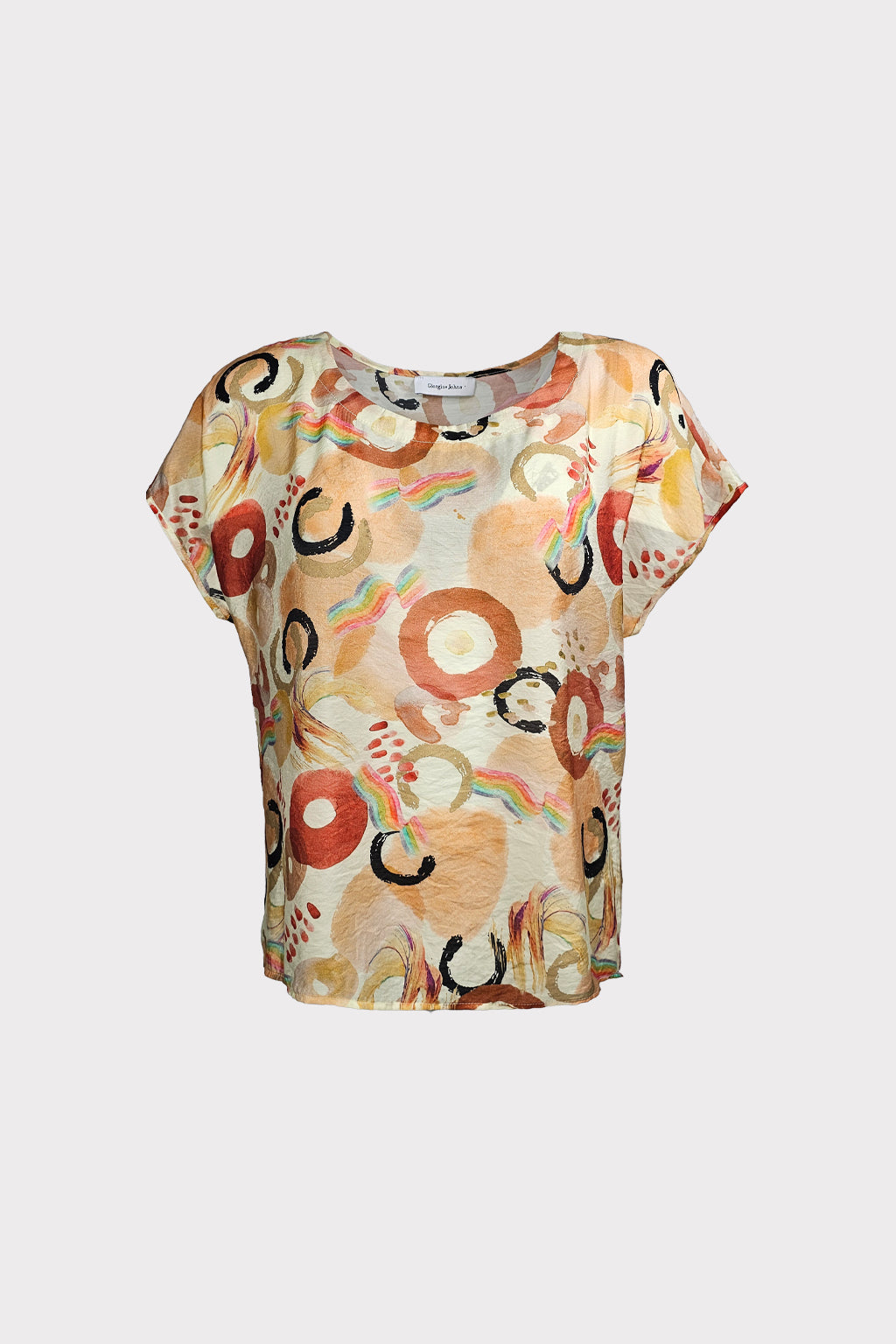 Blusa stampa cerchi