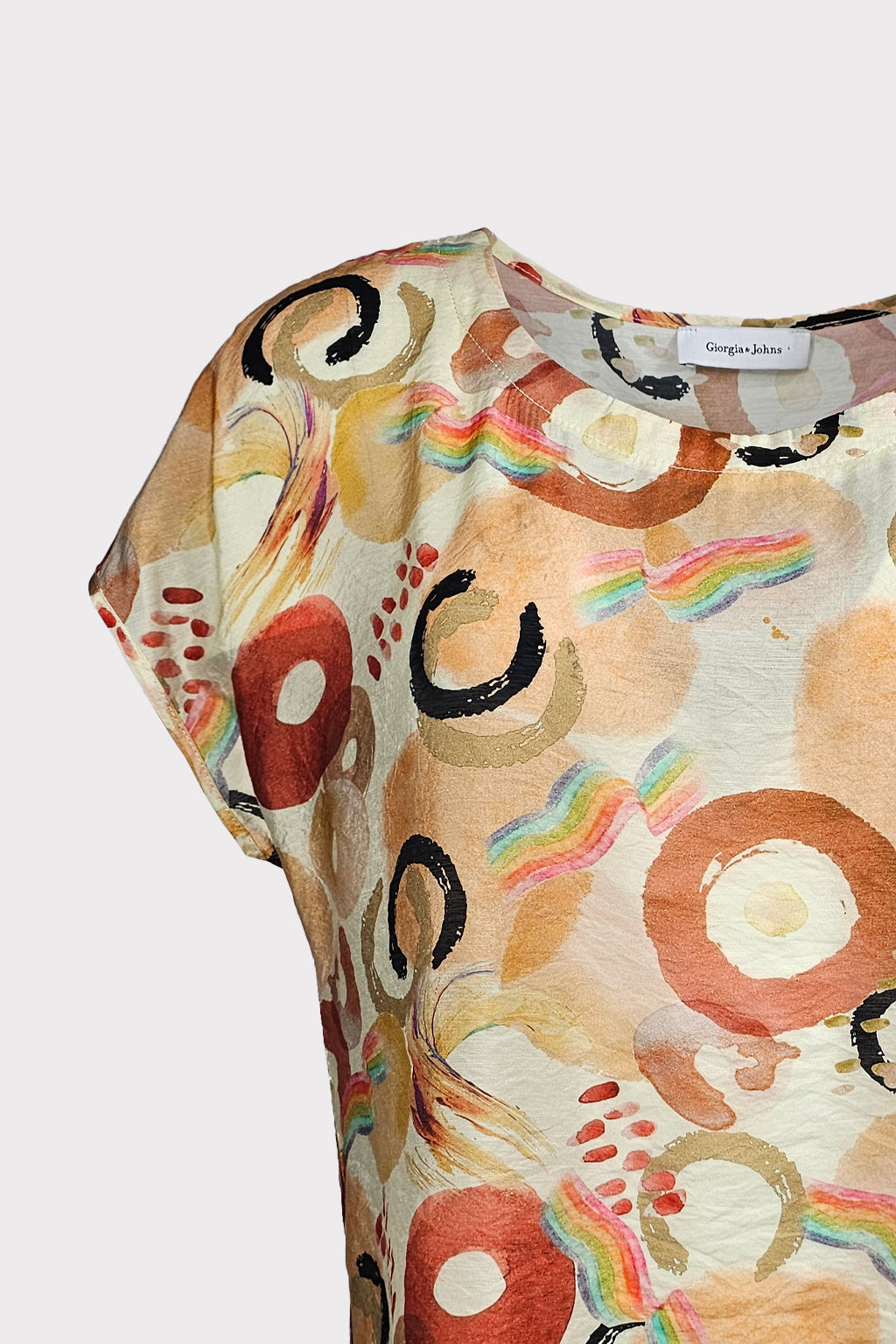 Blusa stampa cerchi
