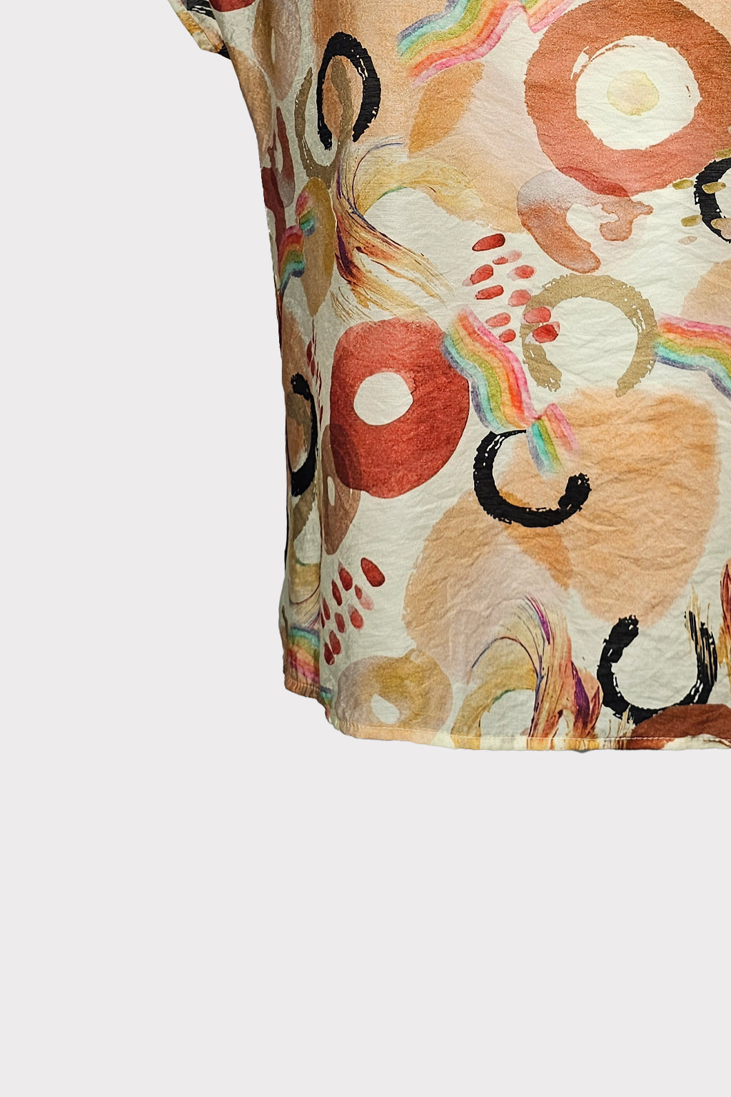 Blusa stampa cerchi