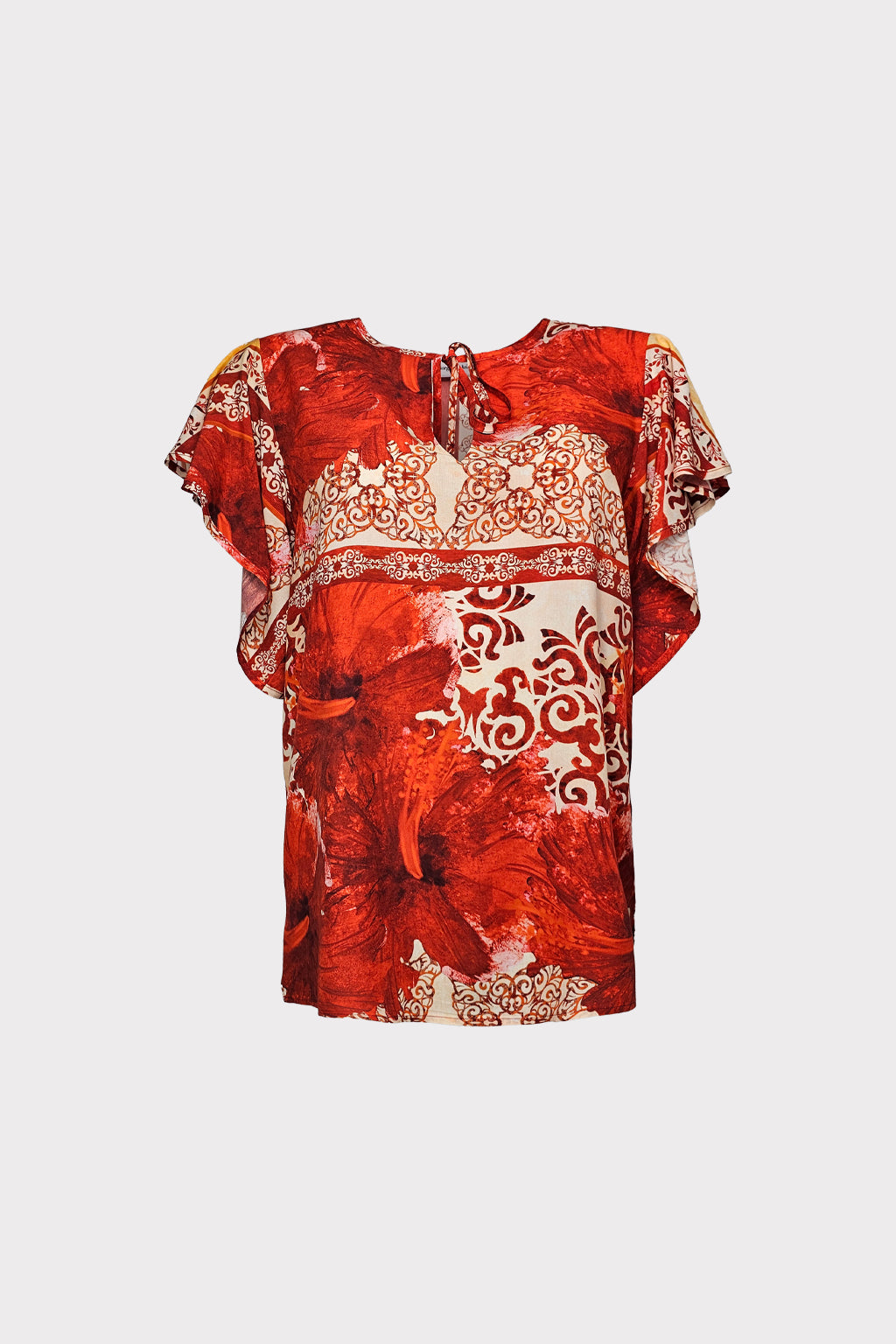 Blusa stampa fiori