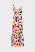 Abito stampa fiori con anello