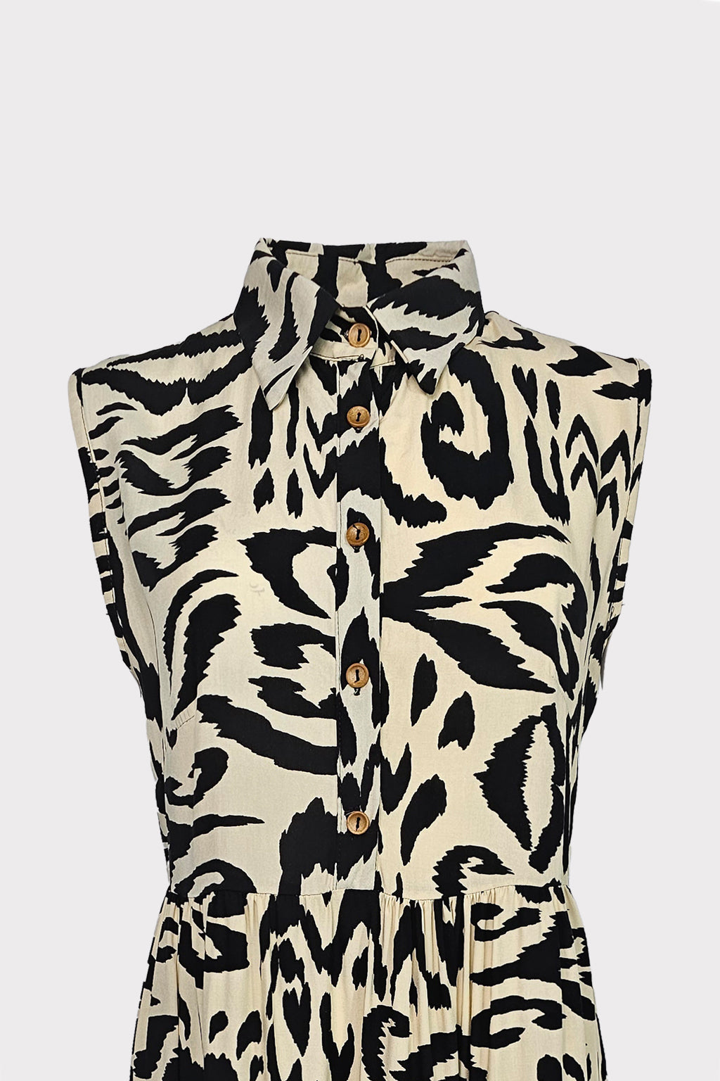 Abito camicia stampa astratta