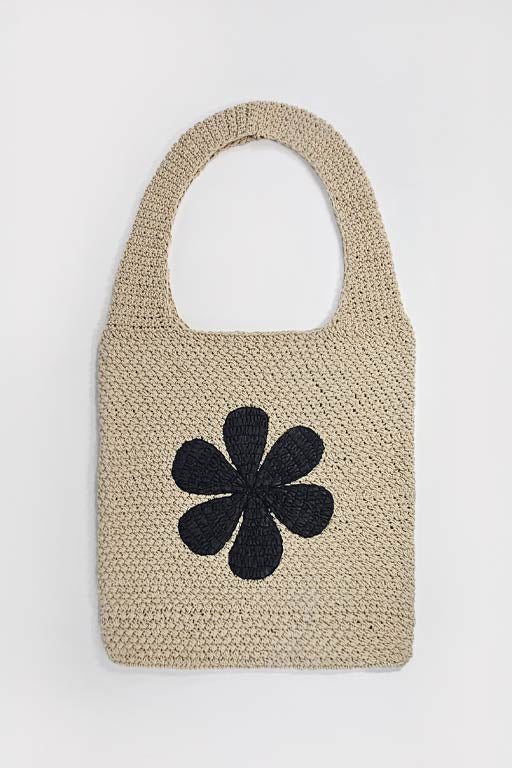 Borsa crochet fiore