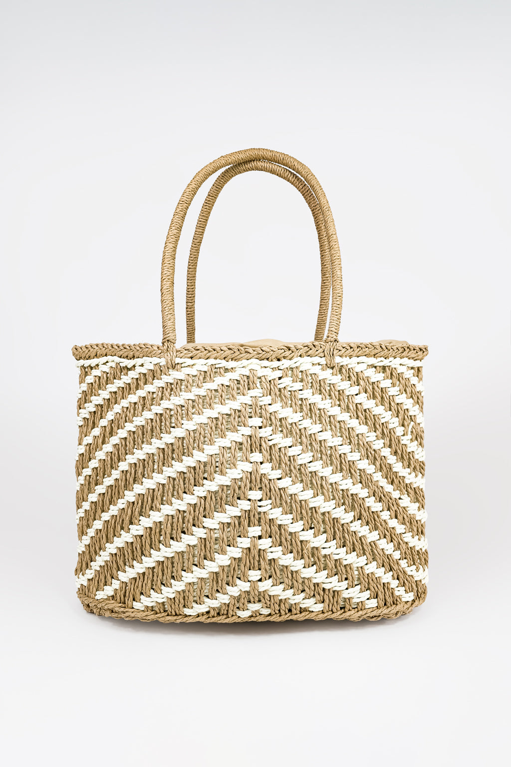 Borsa rafia diagonale