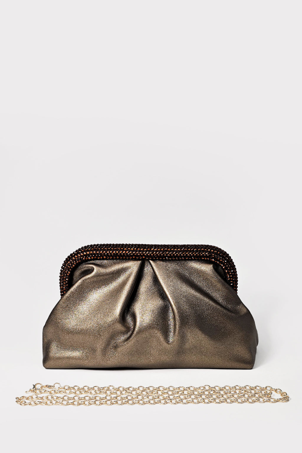 Clutch ecopelle e strass