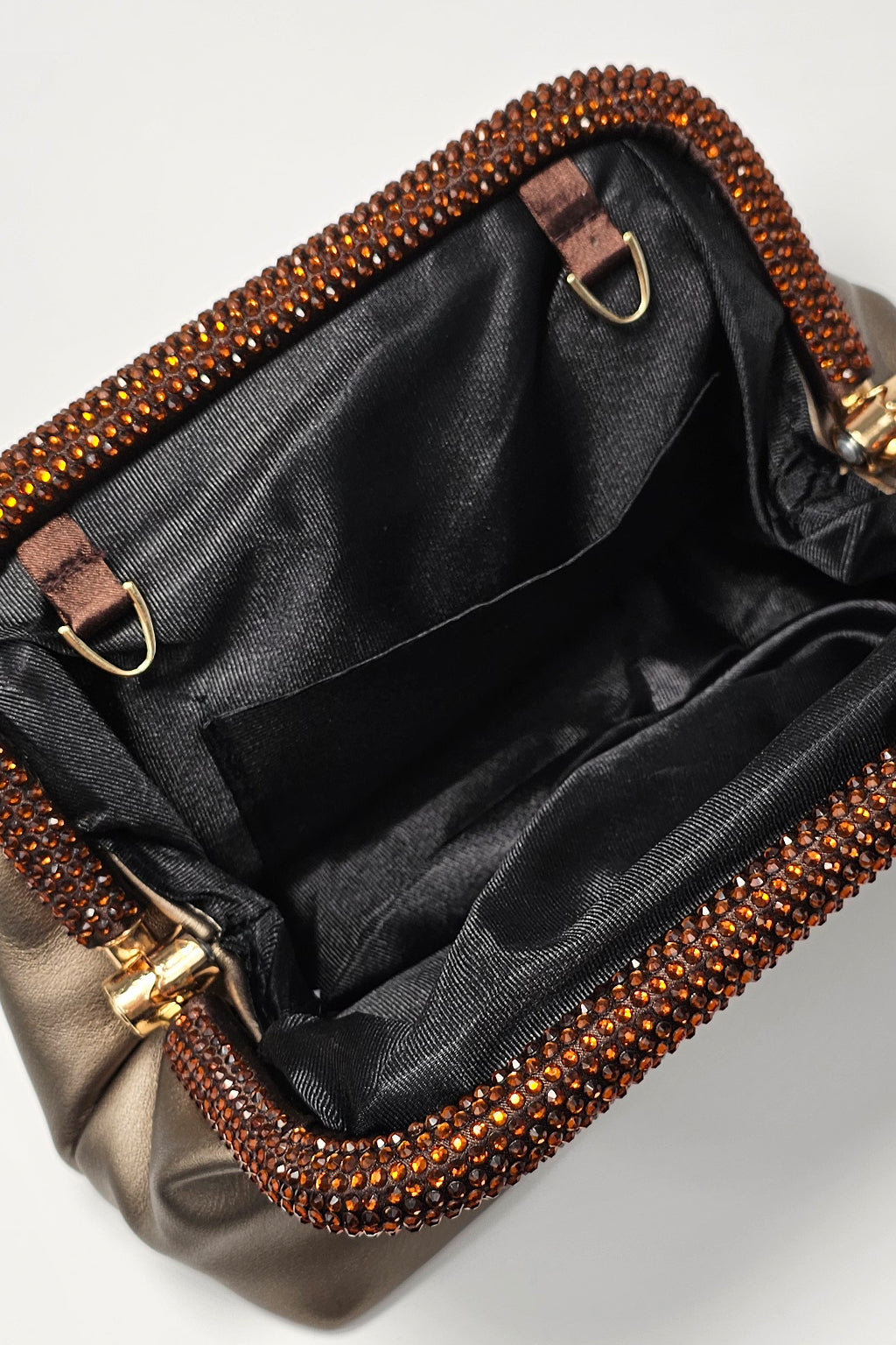 Clutch ecopelle e strass