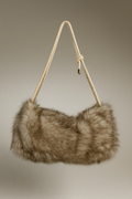 Borsa a spalla in eco-pelliccia
