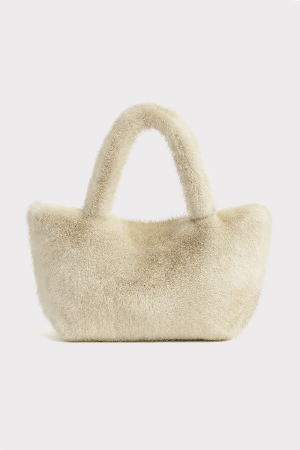 Borsa a spalla in ecopelliccia