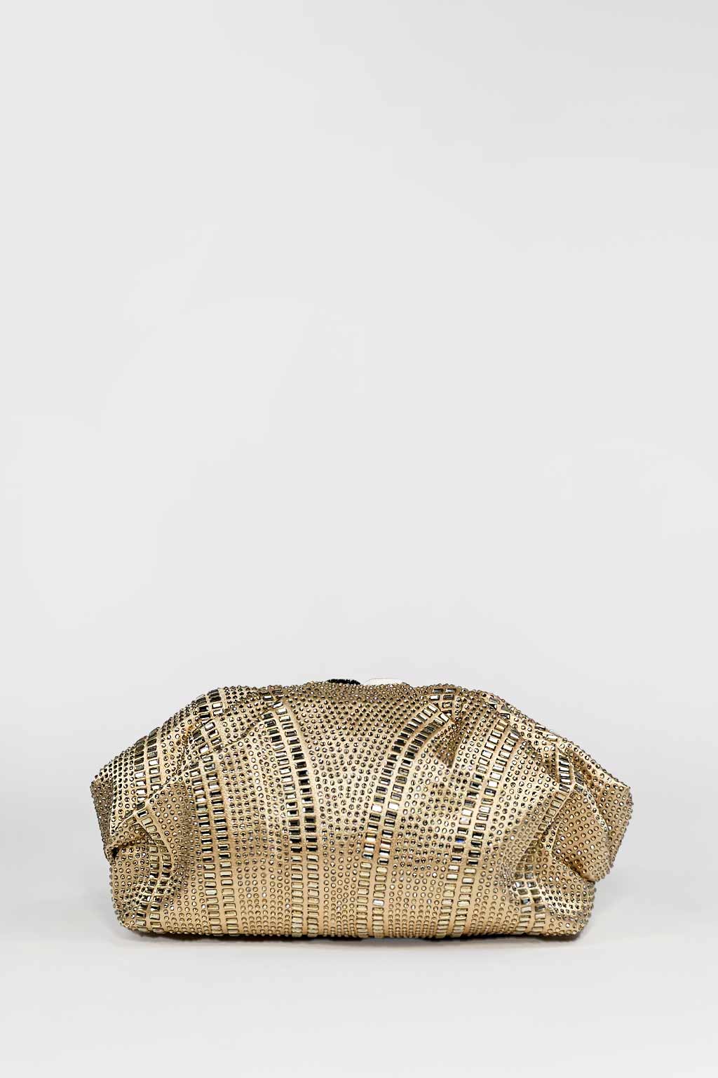 Pochette disegno strass