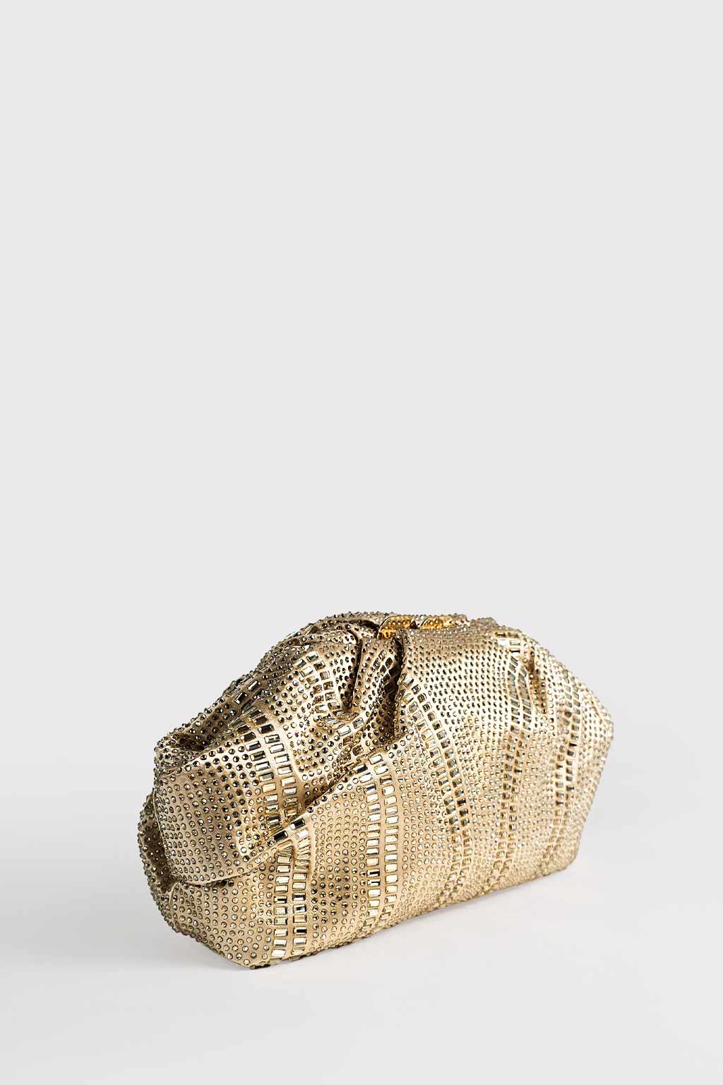 Pochette disegno strass