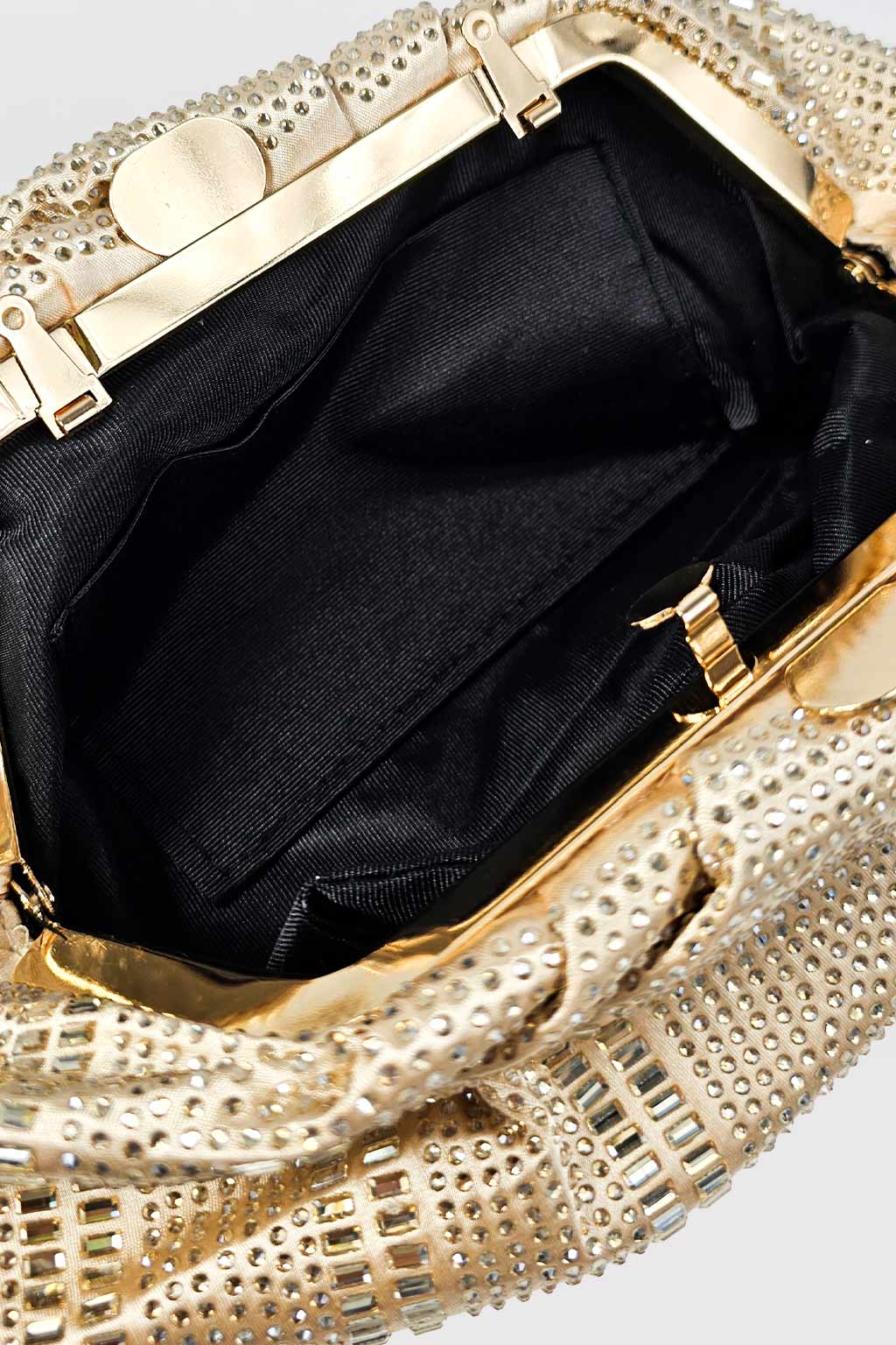 Pochette disegno strass
