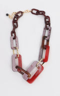 Collana resina rettangoli