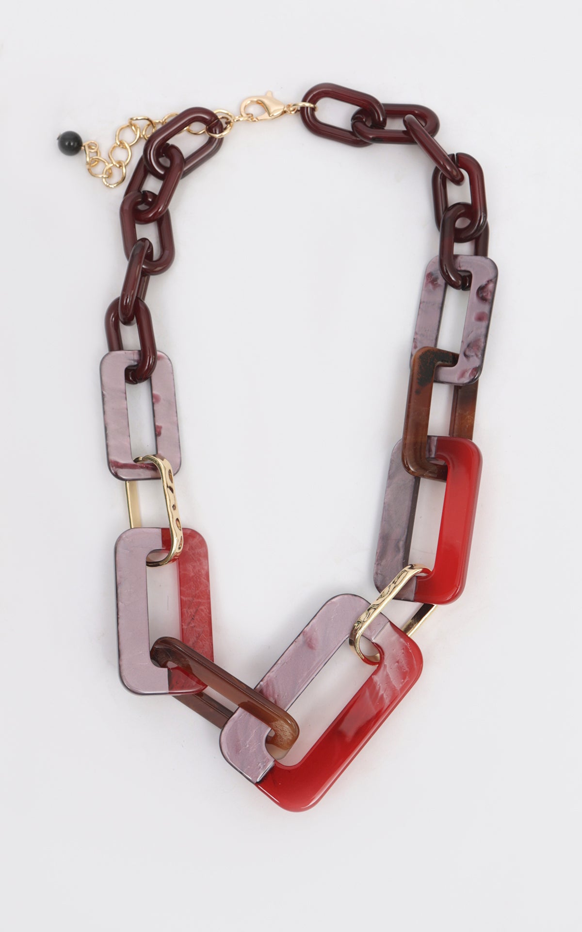 Collana resina rettangoli
