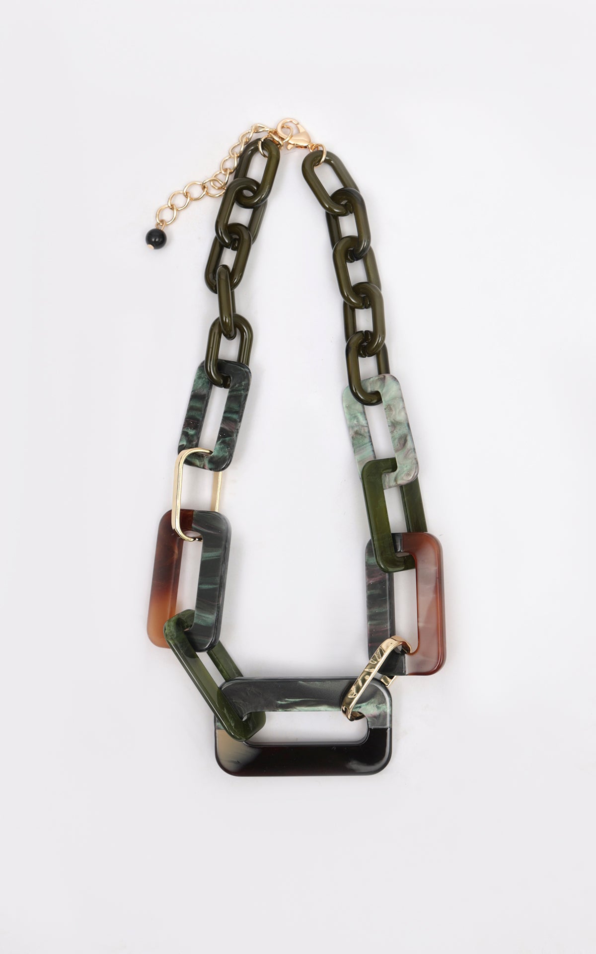 Collana resina rettangoli