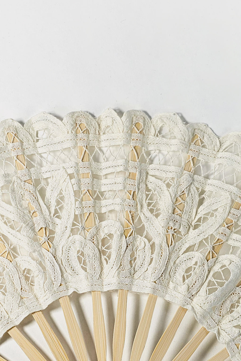 Ventaglio bamboo pizzo