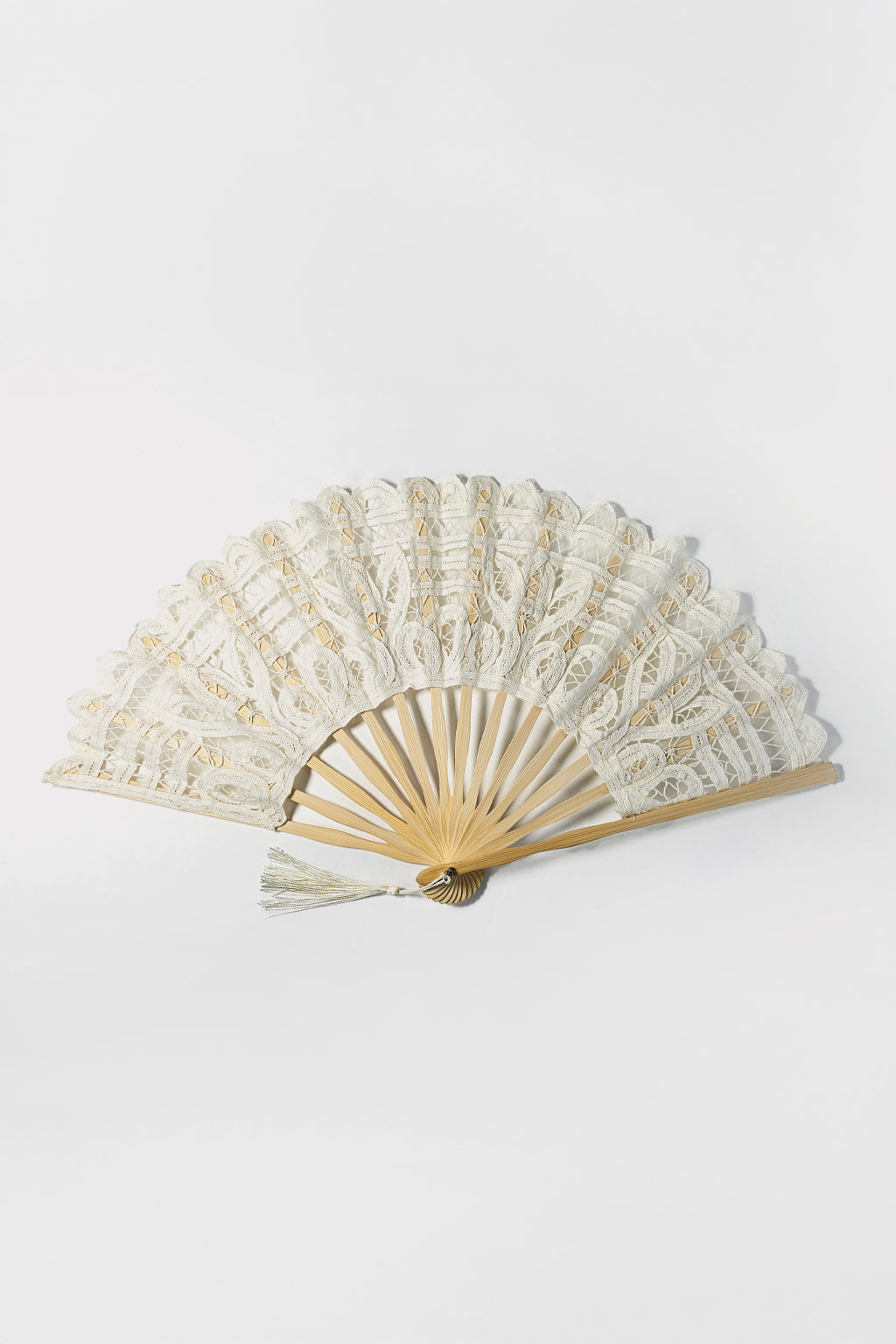 Ventaglio bamboo pizzo