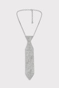 Collana con cravatta strass
