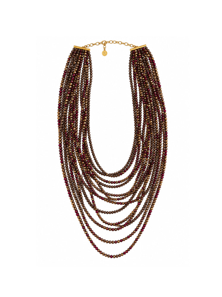 Collana multifilo a cascata