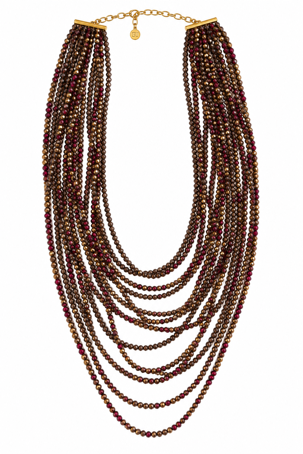 Collana multifilo a cascata