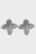Orecchini fiore strass