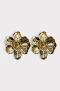 Orecchini fiore metallo