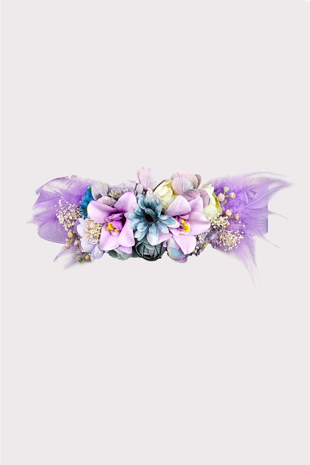 Cintura fiori e piume