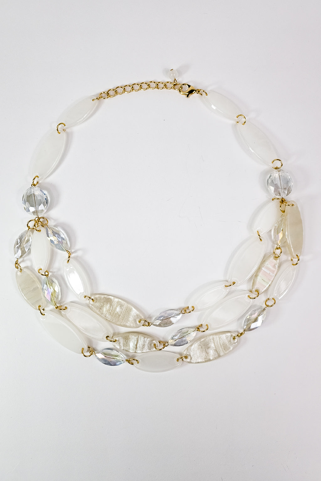 Collana 3 fili ovali