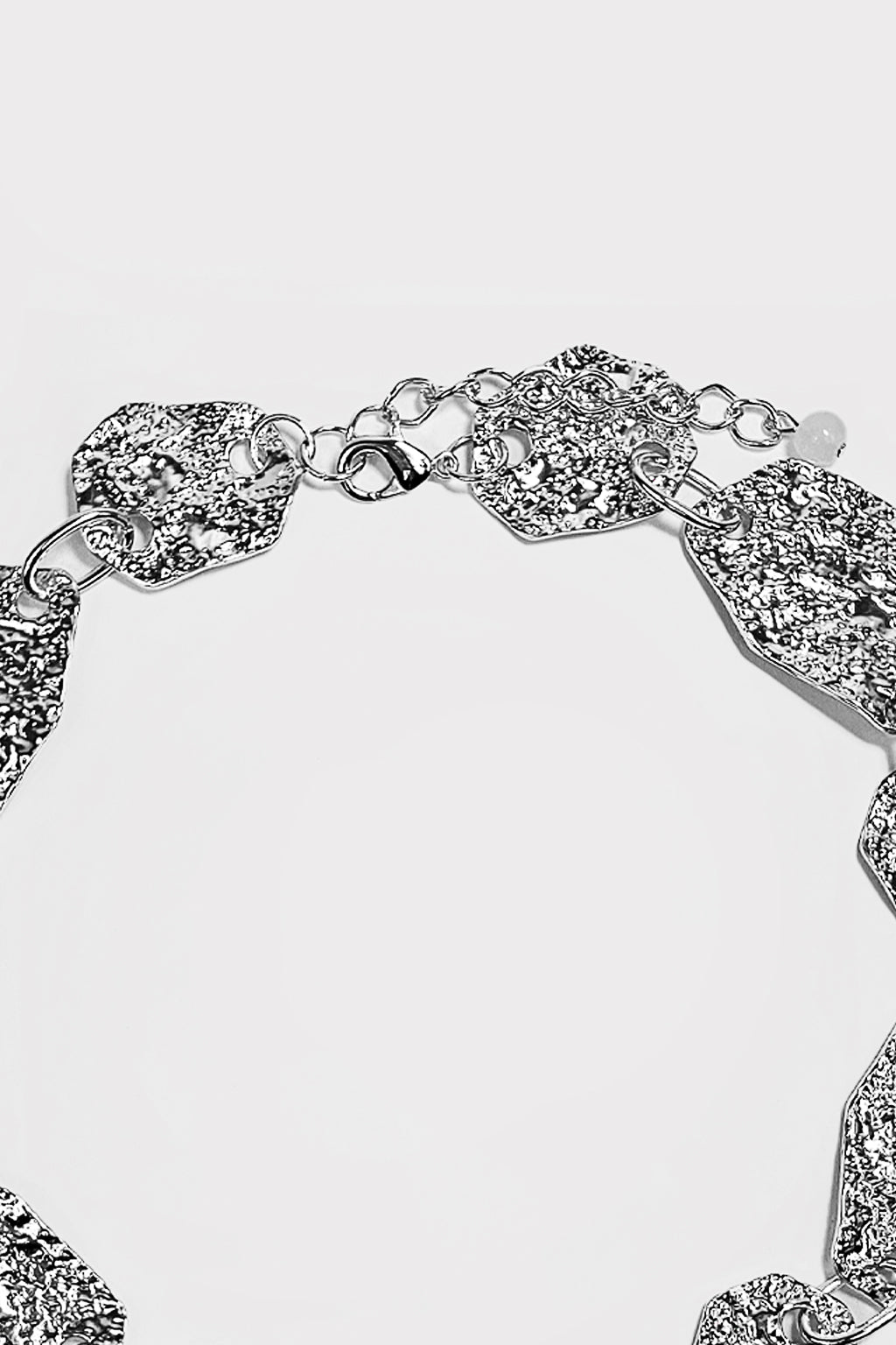 Collana metallo martellato