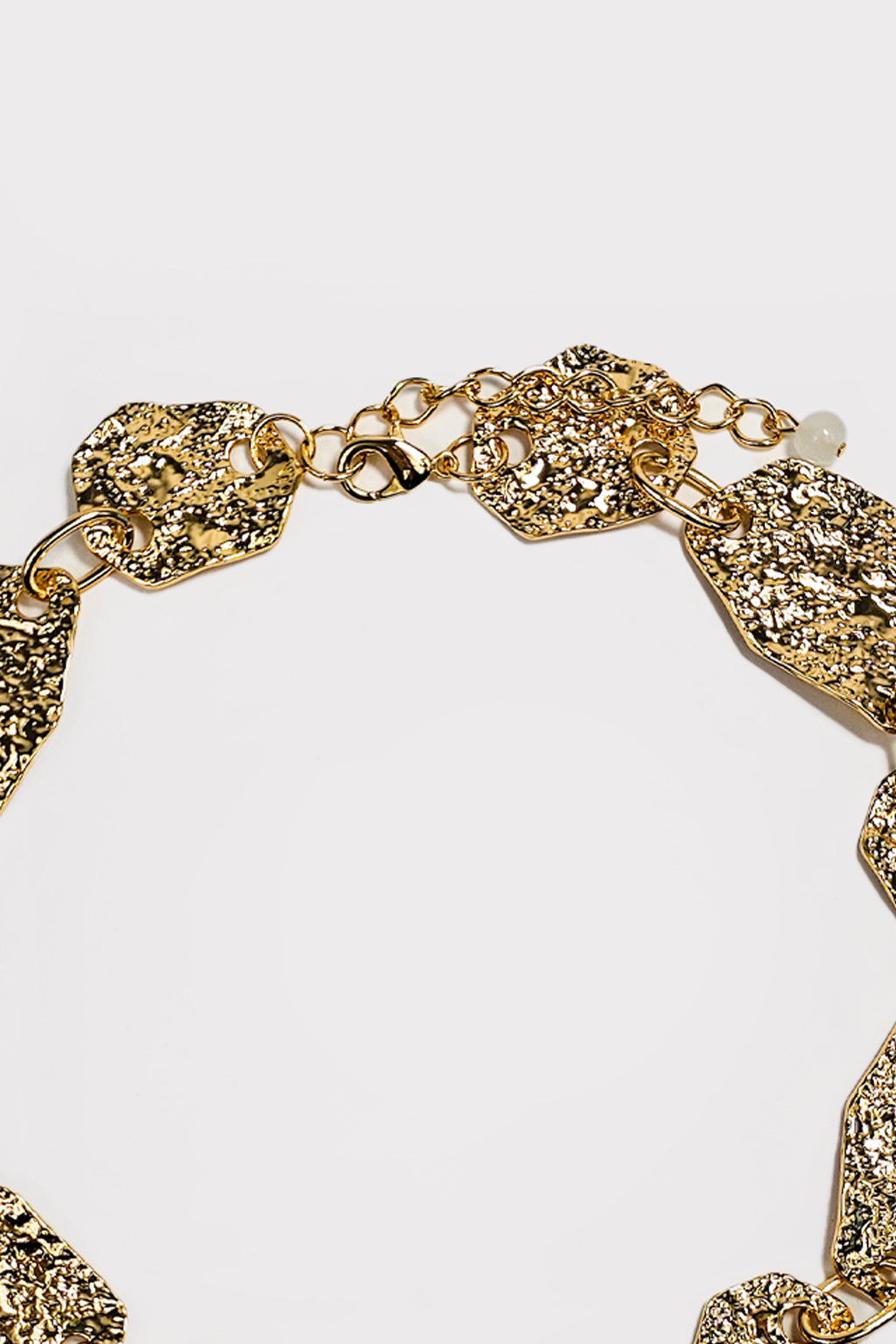 Collana metallo martellato