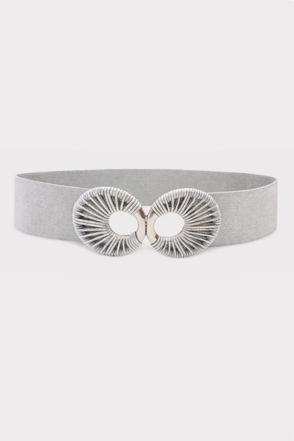Cintura elastica lurex doppia fibbia