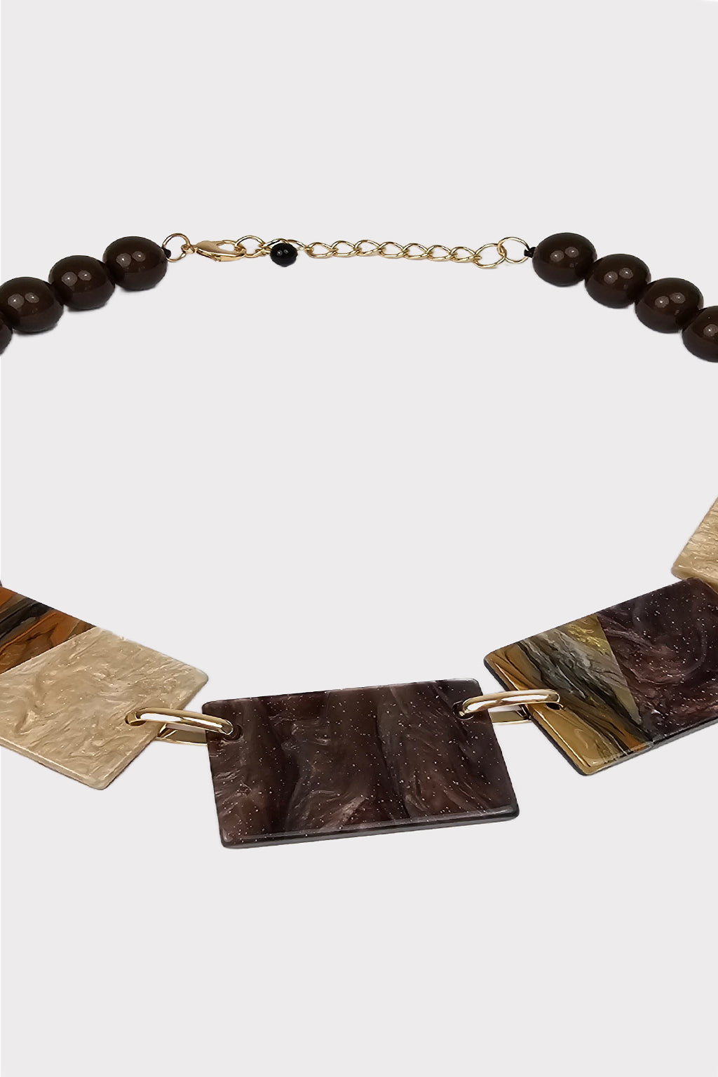 Collana resina rettangoli