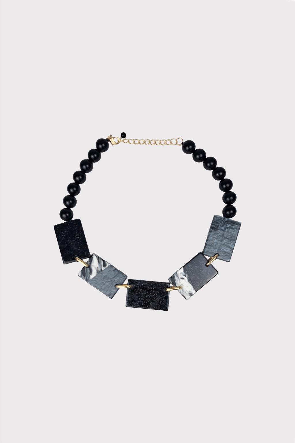 Collana resina rettangoli