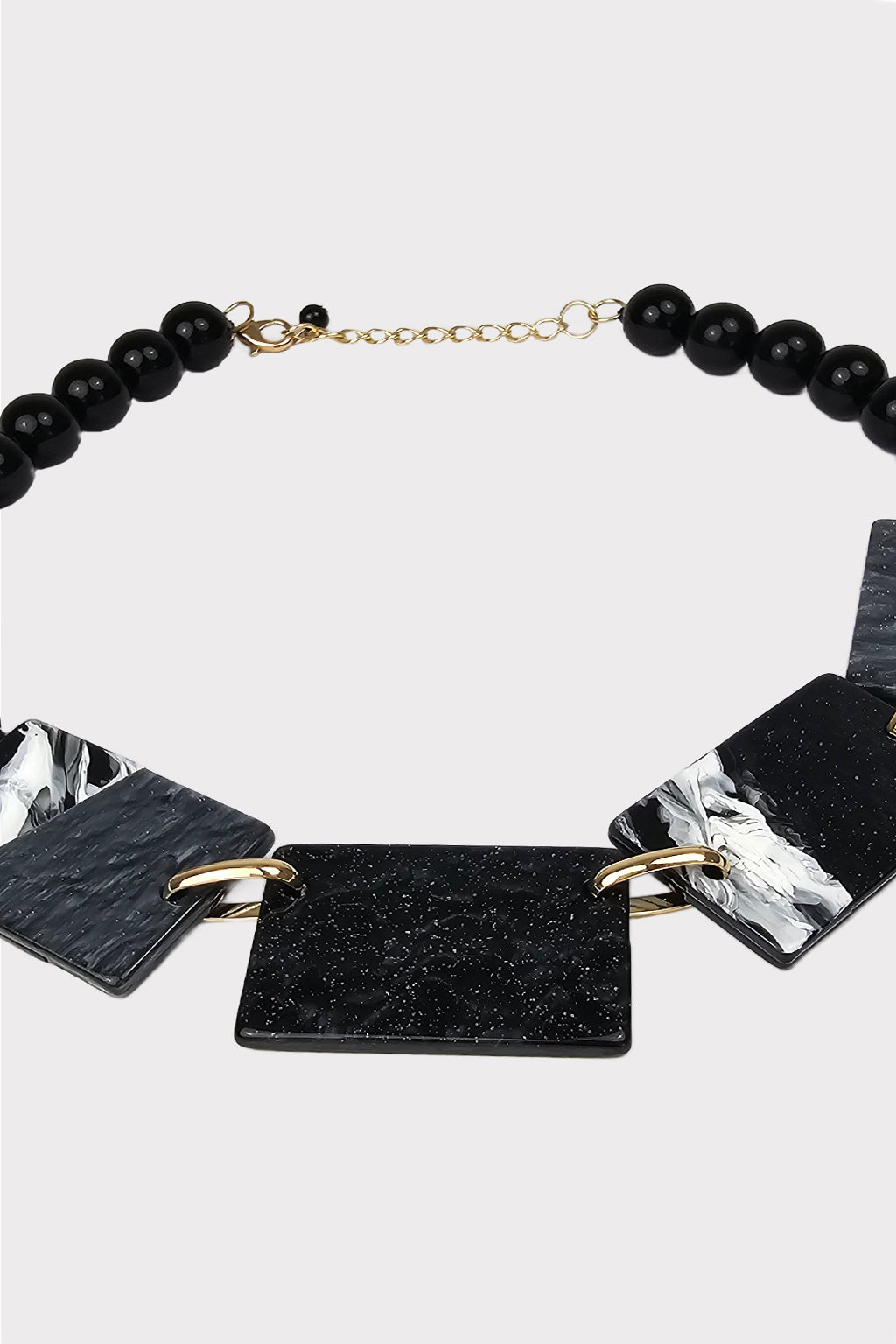 Collana resina rettangoli